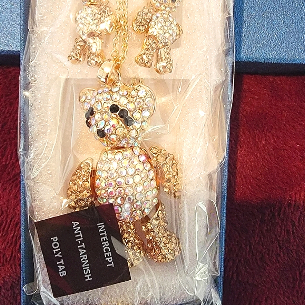 Large movable arms and legs necklace with earings